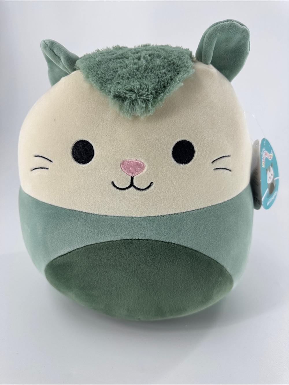 SQUISHMALLOWs Willoughby S12 #2080 Plush Green Cream Animal Squish Toy NWT